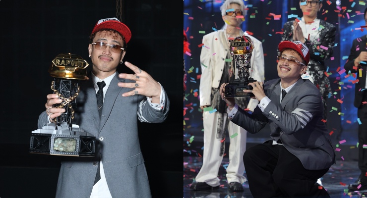 Robber won the final round of Rap Viet. Photo: Producer.