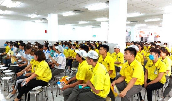 The average salary of Thai Nguyen workers is 9.7 million VND/month. Photo: Viet Bac