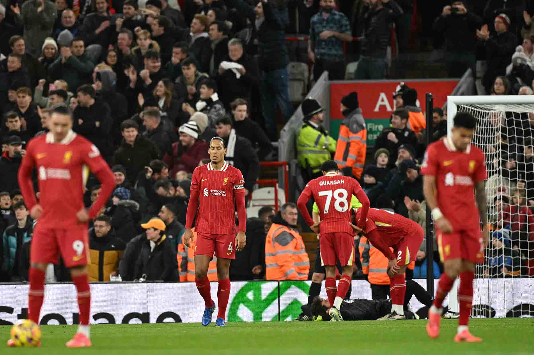 Liverpool da to ve met moi sau quang thoi gian dai vat suc o moi dau truong. Anh: AFP