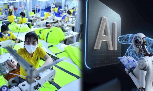 Các công ty dệt may đang triển khai áp dụng chuyển đổi số, ứng dụng AI. Đồ họa: Hạ Mây