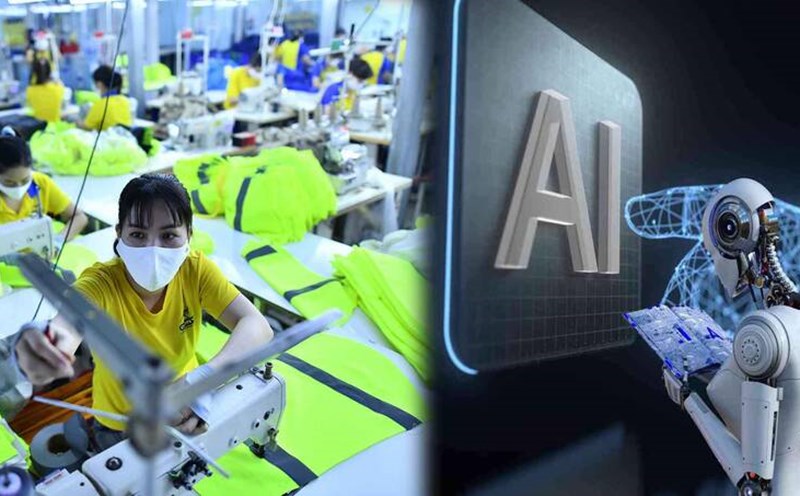 Textile and garment companies are implementing digital transformation and AI applications. Graphics: Ha May
