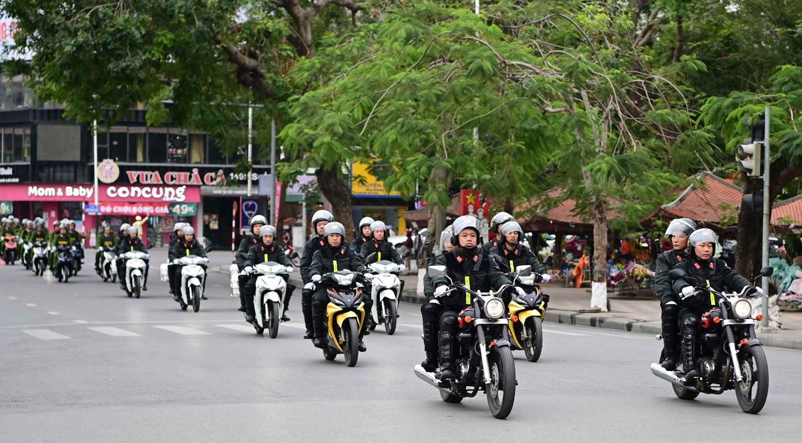 Các lực lượng tham gia Lễ ra quân. Ảnh: Công an thành phố Hải Phòng