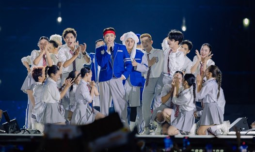 Soobin Hoàng Sơn trong concert. Ảnh: Nhà sản xuất