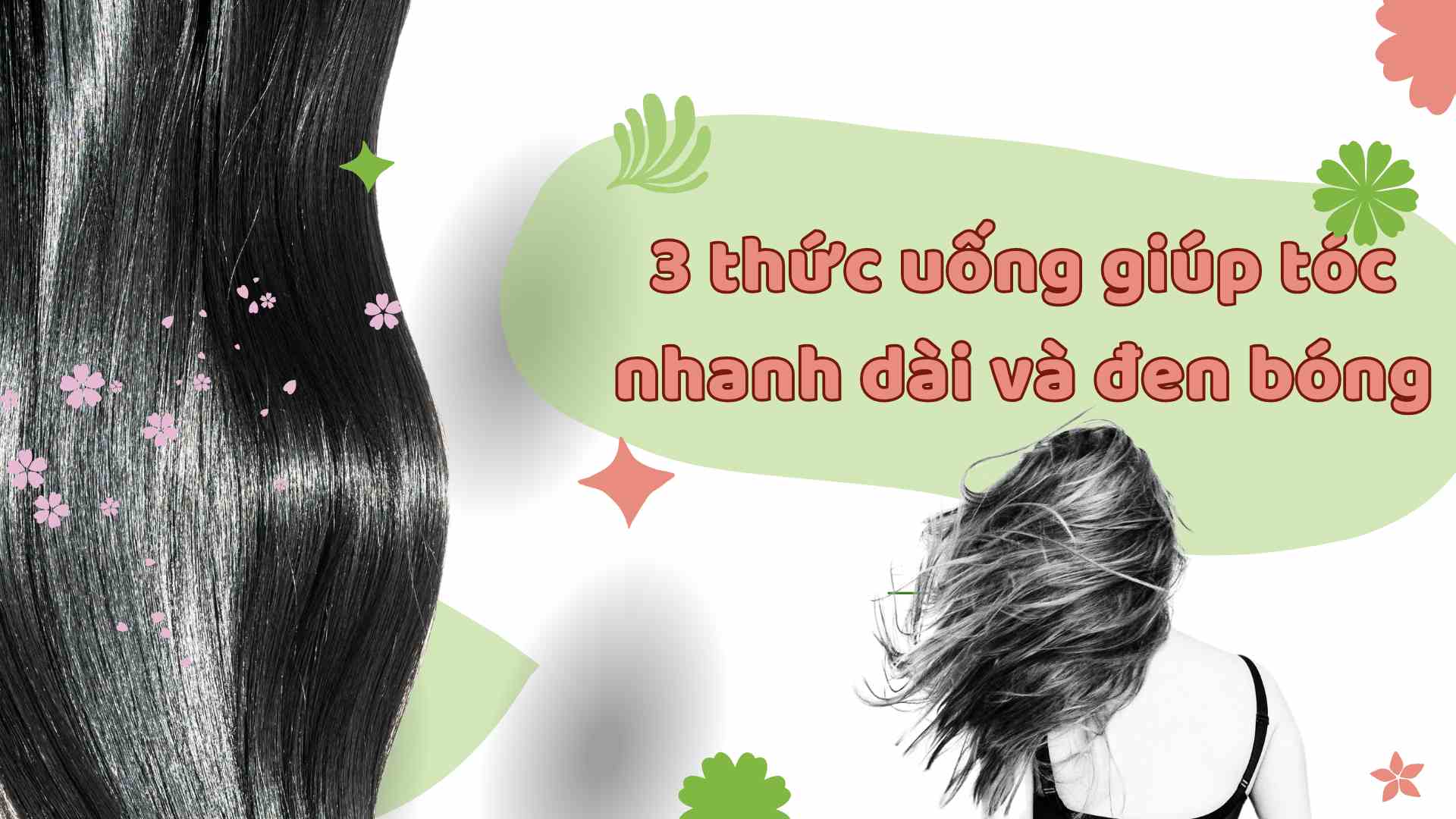 Some drinks help hair become blacker and shinier. Graphics: Ha May