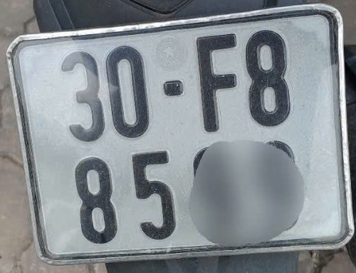 Hanoi license plate. Photo: Xuyen Dong