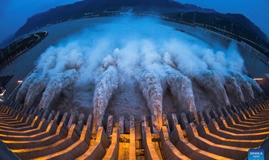 Đập Tam Hiệp kỷ niệm 30 năm xây dựng ngày 14.12.2024. Ảnh: Xinhua