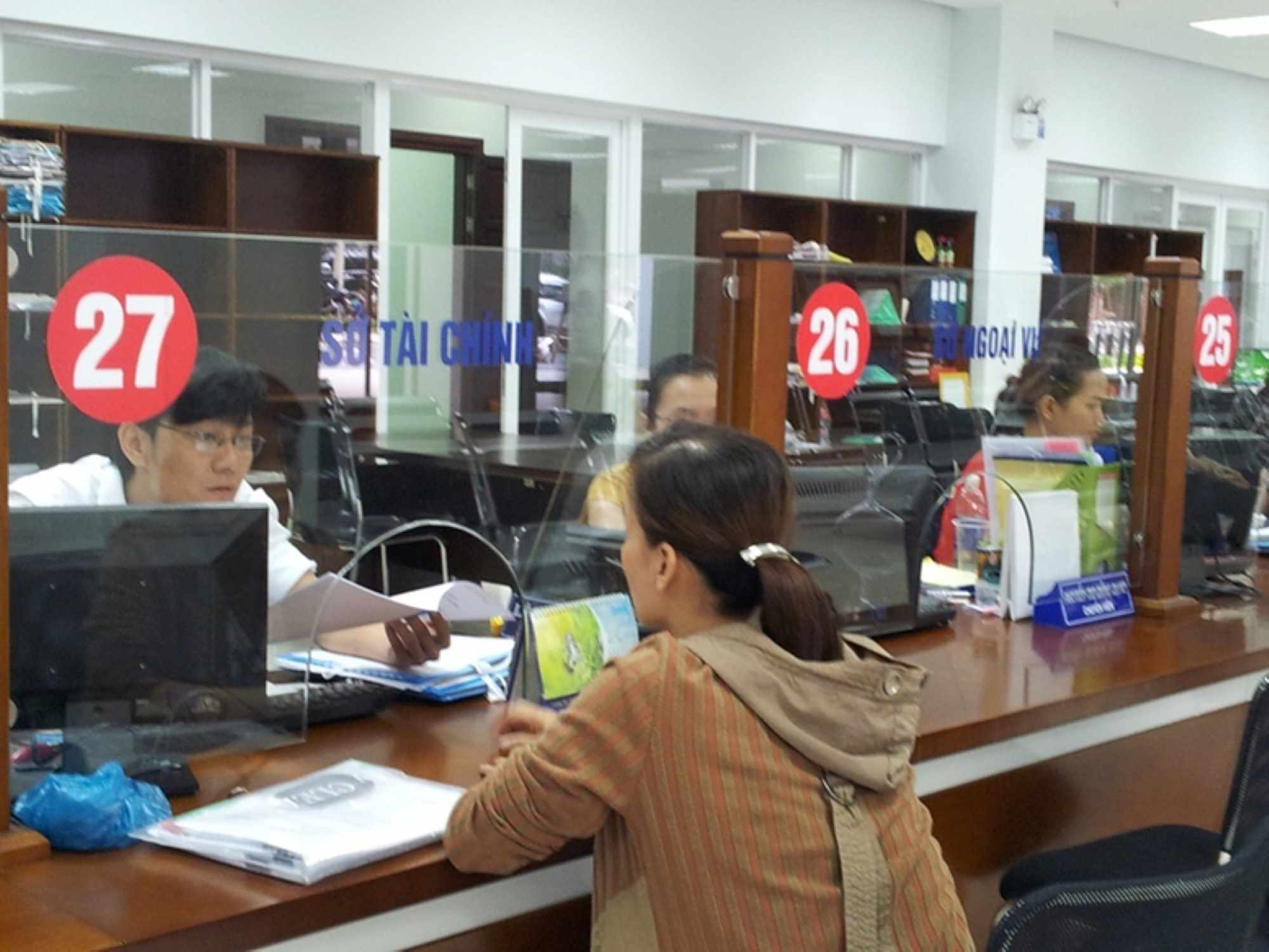 Reception department at the Da Nang City Administrative Center. Photo: VGP