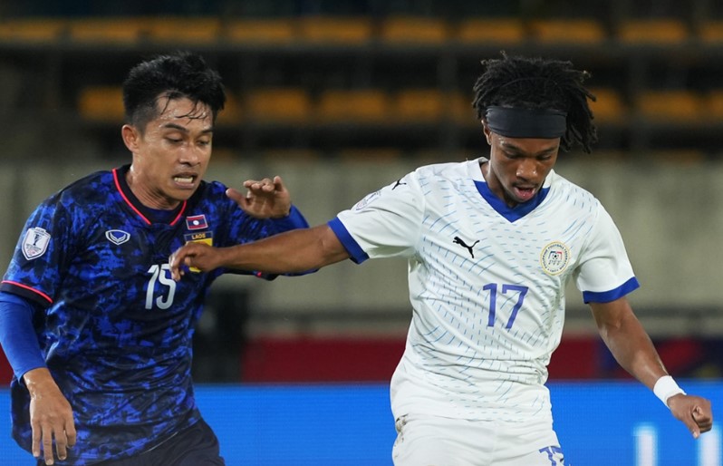 Laos team drew 1-1 with the Philippines in the third match of Group B of ASEAN Cup 2024. Photo: ASEAN FOOTBALL