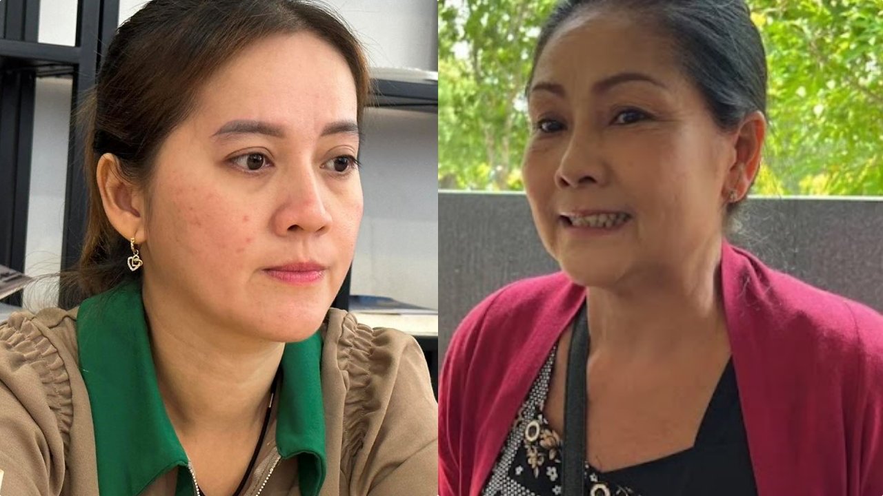 Meritorious Artist Vu Linh's younger brother (right) sues the late artist's adopted daughter Hong Loan. Photo: DIPY