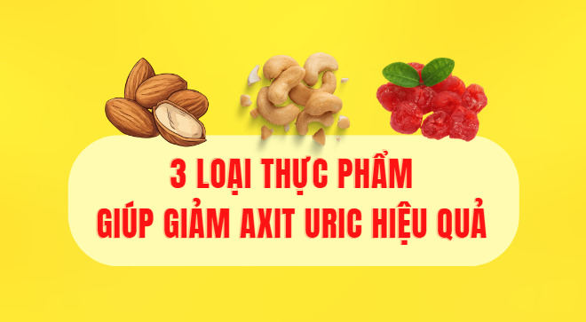 Reduce uric acid naturally and safely with 3 foods. Graphics: Hoai Lan
