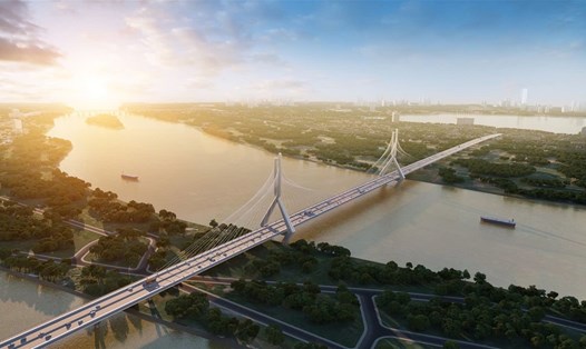 Phối cảnh cầu Tứ Liên. Ảnh: Đơn vị thiết kế