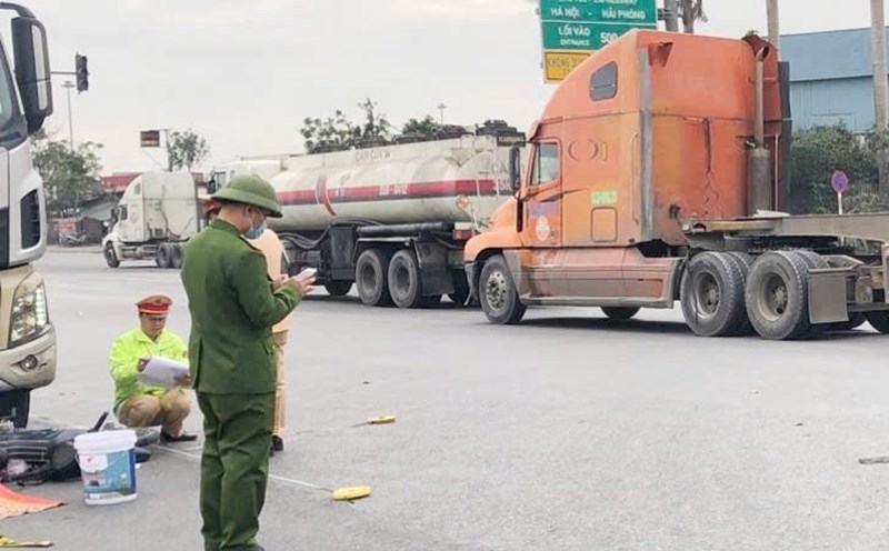 Accident scene. Photo: Hai Phong City Police