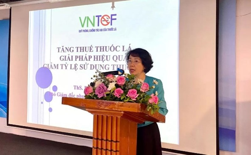 Ths.Bs Phan Thi Hai, Deputy Director of the Tobacco Harm Prevention Fund, Ministry of Health. Photo: Provided by the Tobacco Harm Prevention Fund