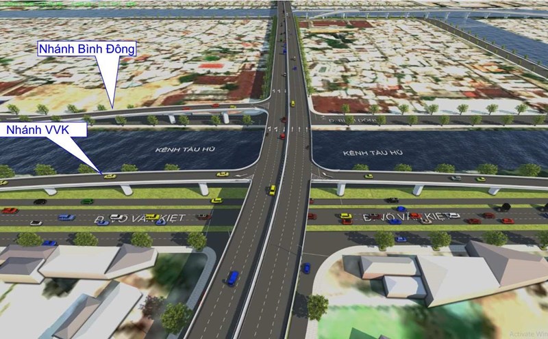 Perspective of Binh Tien elevated bridge. Photo: Ho Chi Minh City Department of Transport