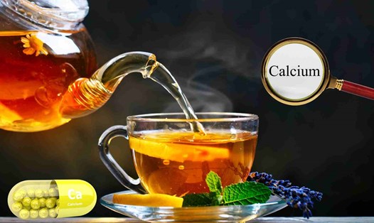 Uống trà đúng cách sẽ không ảnh hưởng đến canxi. Đồ họa: Hạ Mây