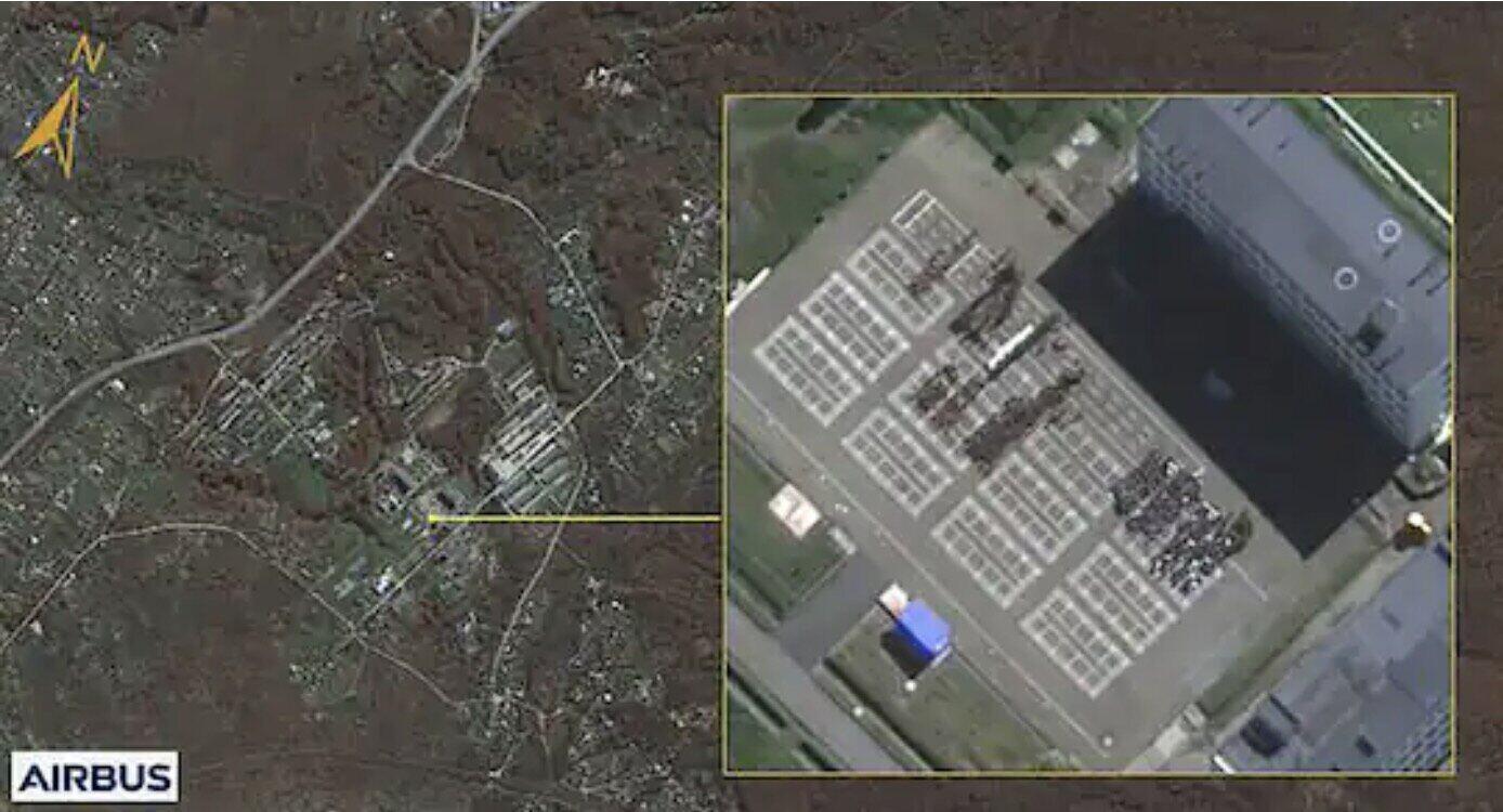 Satellite image of Russia's Khabarovsk military base, where North Korean soldiers were believed to have gathered on October 16. Photo: AFP/NIS