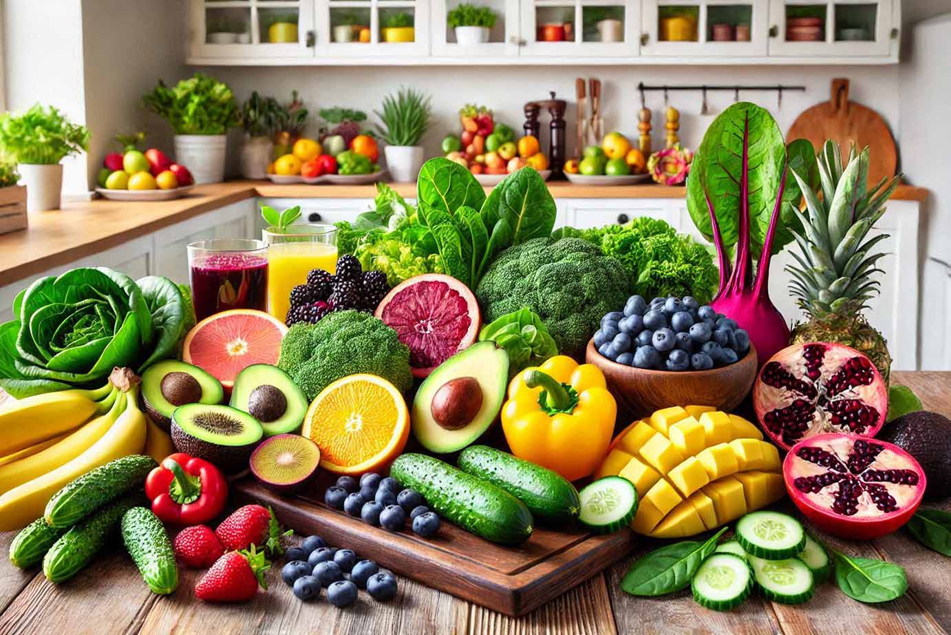 Alkaline foods can bring many benefits to gut health. Photo - AI: Ngoc Thuy