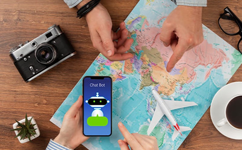 AI-integrated travel apps can be a great help to travelers. Photo: Matellio