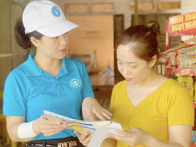 Hoa Binh Province enhances the effectiveness of social insurance propaganda. Photo: Nguyen Hien