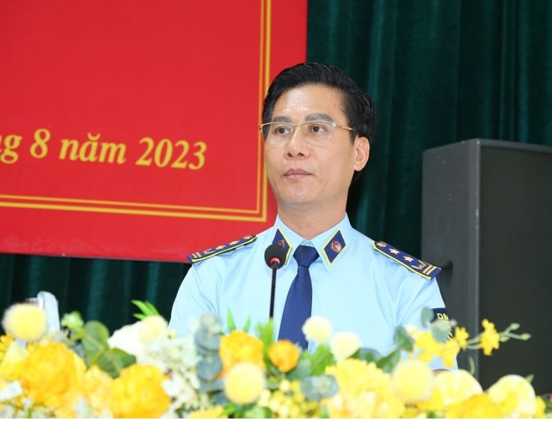 Mr. Lu Minh Thu - Director of Thanh Hoa Market Management Department. Photo: Xuan Hung
