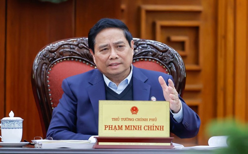 Prime Minister Pham Minh Chinh chairs the 4th meeting of the Steering Committee for Streamlining the Government Apparatus. Photo: Nhat Bac