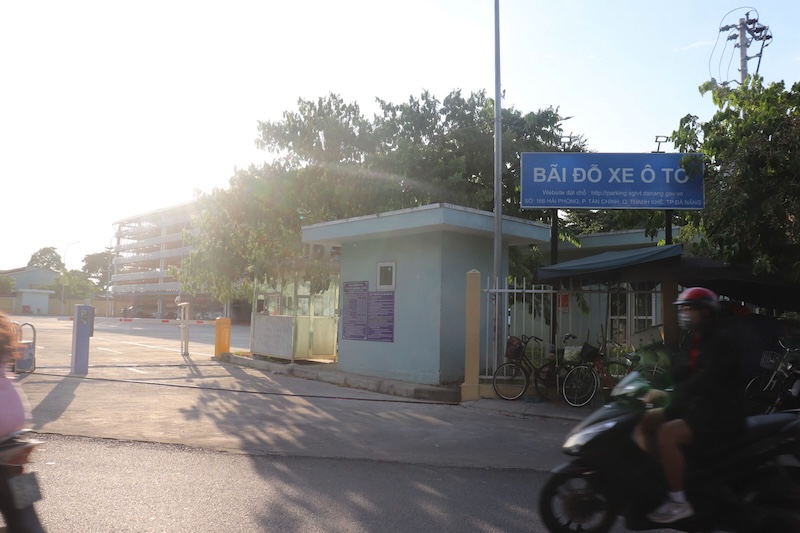 Smart car parking lot at 166 Hai Phong Street (Da Nang City). Photo: Nguyen Linh