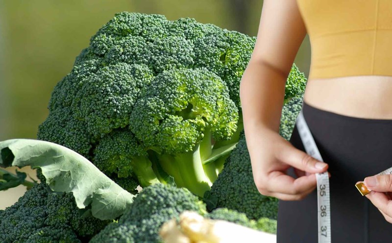 Regularly eating broccoli can reduce visceral fat. Graphics: Ha May