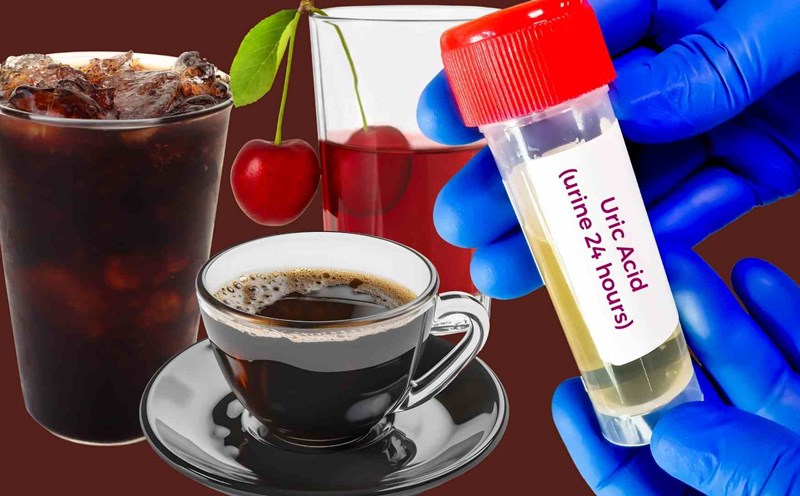 Some drinks rich in antioxidants can eliminate uric acid. Graphics: Ha May
