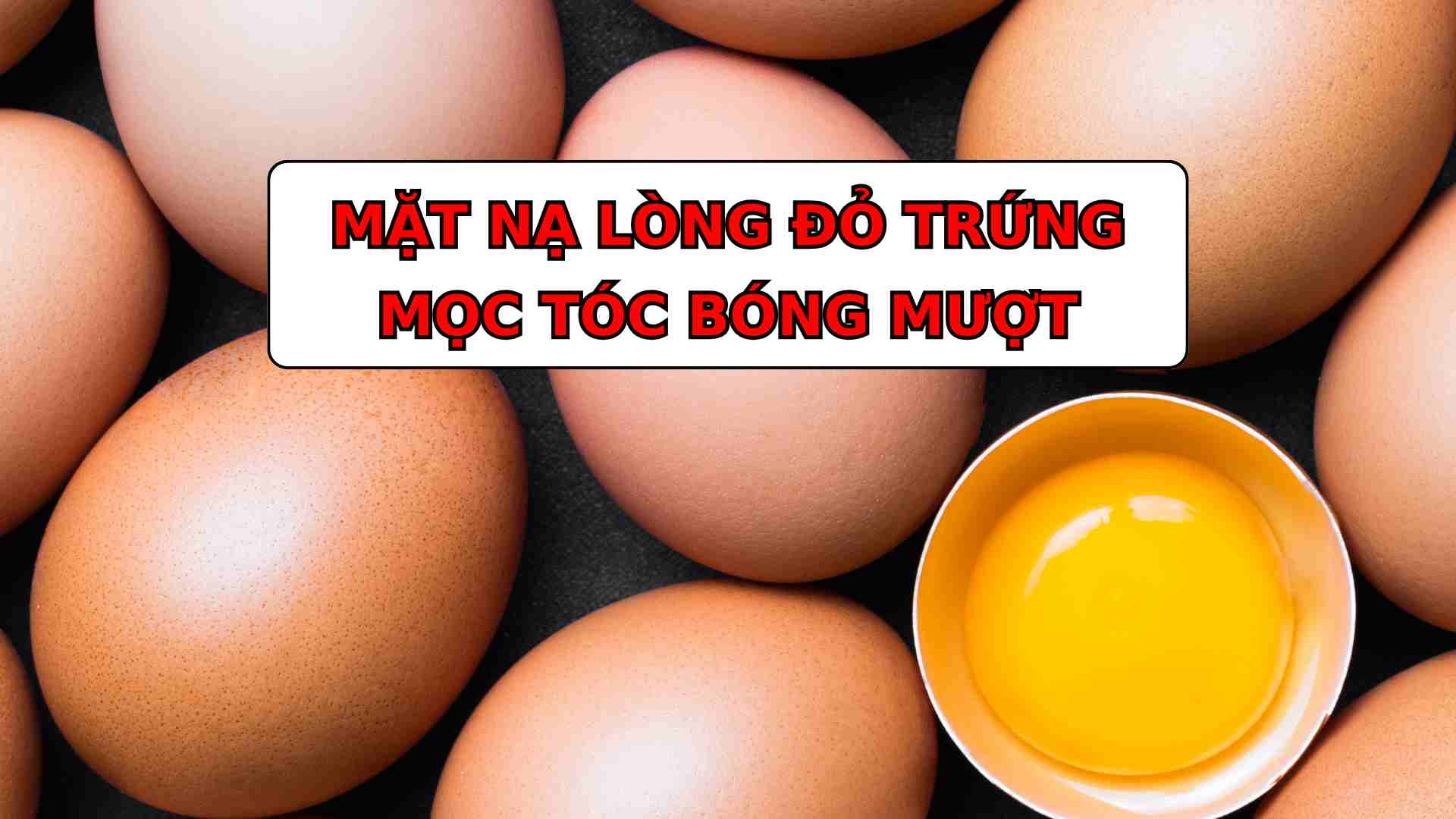 Egg yolk mask helps hair grow shiny and soft.