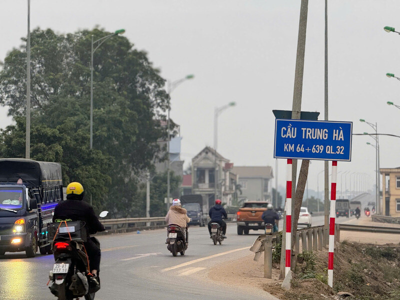 Trung Ha Bridge allows normal traffic after repair. Photo: Khanh Linh