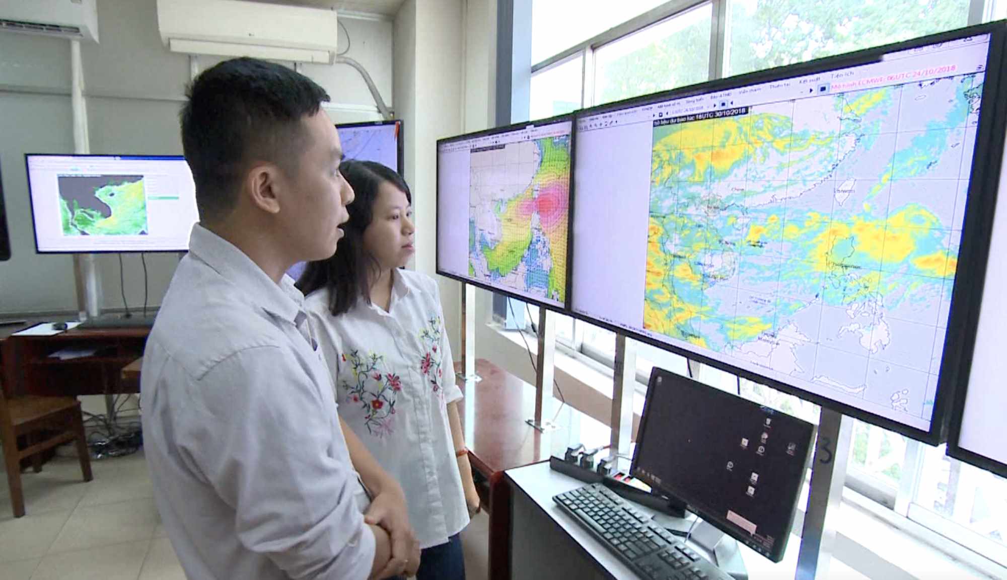 AI applications are deployed in rain, flood and weather forecasting. Photo: Ngoc Le