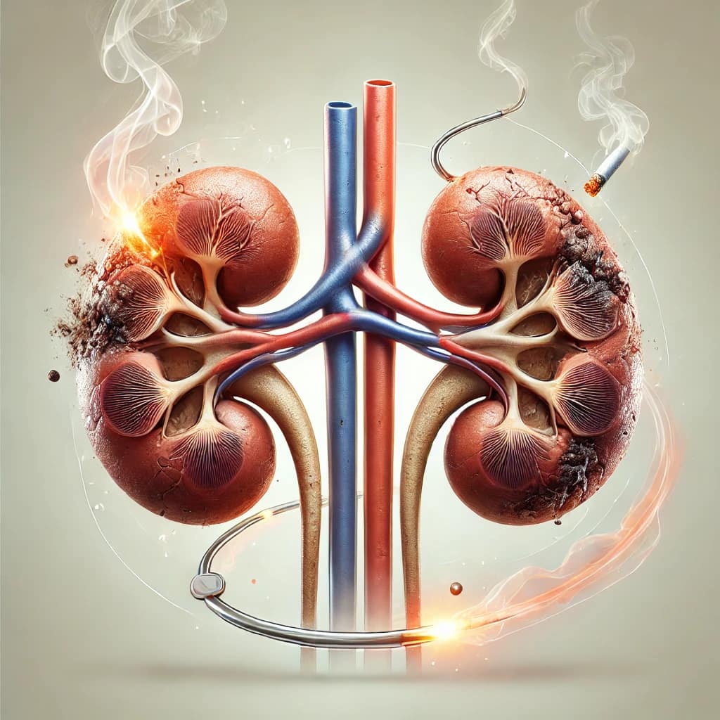 Your kidneys are seriously affected if you smoke. Graphics: Huong Giang