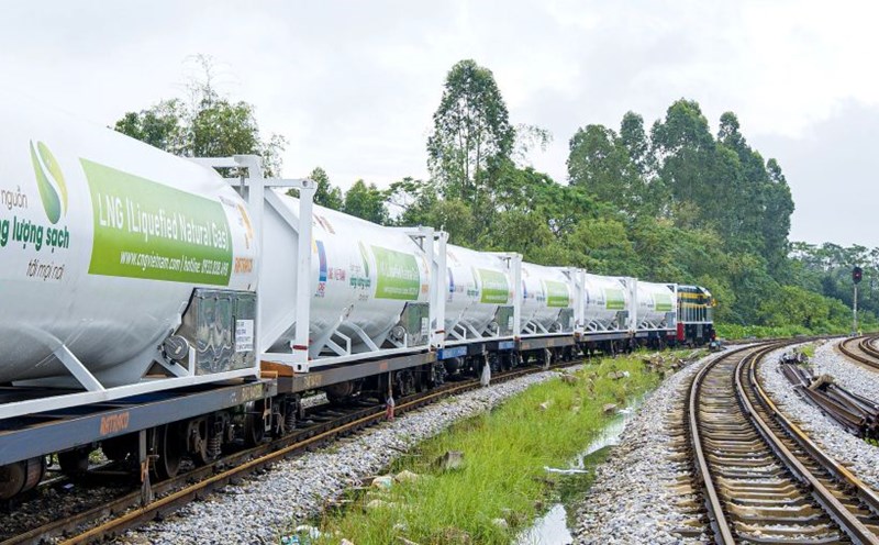 PV GAS successfully deployed the supply of LNG to the Northern region by train. Source: PV GAS