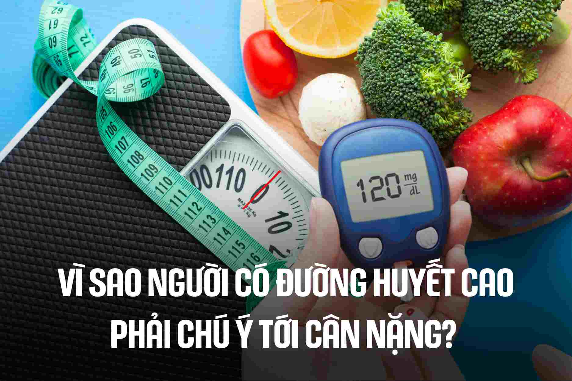Why do people with high blood sugar have to pay attention to their weight?