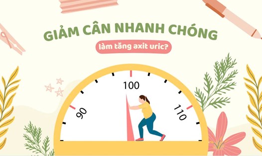 Giảm cân nhanh chóng làm tăng axit uric?