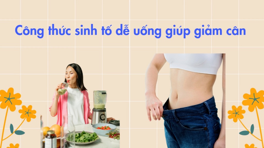 Easy-to-drink smoothie recipe to help lose weight. Graphics: Phuong Anh