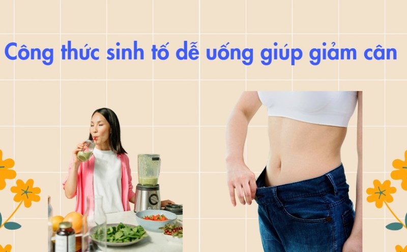 Easy-to-drink smoothie recipe to help lose weight. Graphics: Phuong Anh