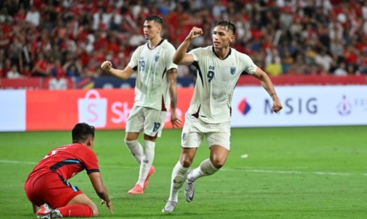 Tuyển Thái Lan thắng 4-2 trước Singapore ở giải ASEAN Cup 2024. Ảnh: Changsuek