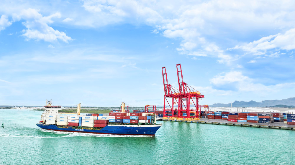 Phat trien doi tau container, khai thac cac tuyen noi A.