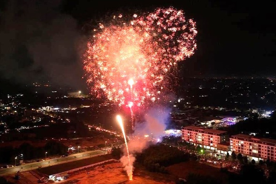 On the occasion of Lunar New Year 2025, Ba Ria - Vung Tau will organize 8 fireworks display locations. Illustration photo: My Luong