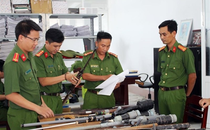 Police forces seized guns and some homemade weapons. Illustration photo: Ministry of Public Security