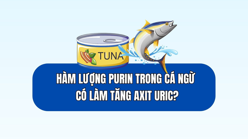 Does the purine content in tuna increase uric acid?