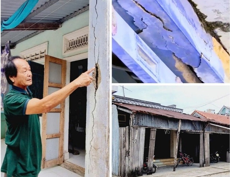 The two projects of Duy Nghia Fishing Village Residential Area and Nam Hoi An Resort have been suspended for many years, causing thousands of people to "not be able to leave or stay". Photo: Nguyen Hoang