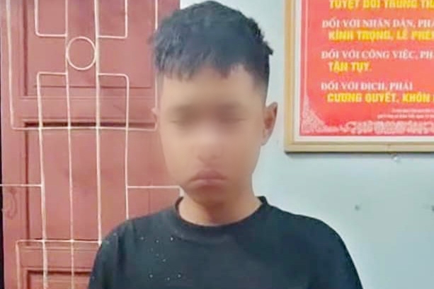 Pham Gia Huy bị khởi tố tội cướp tài sản. Ảnh: Công an Hà Tĩnh.