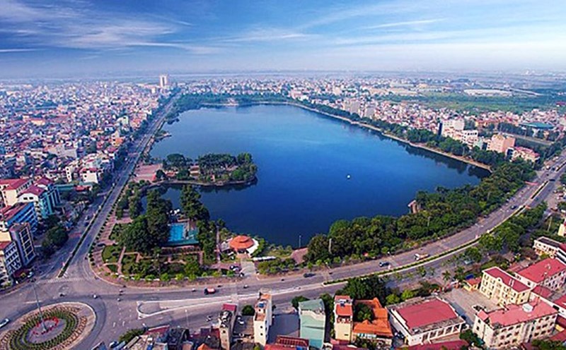 Hai Duong city seen from above. Photo: VGP