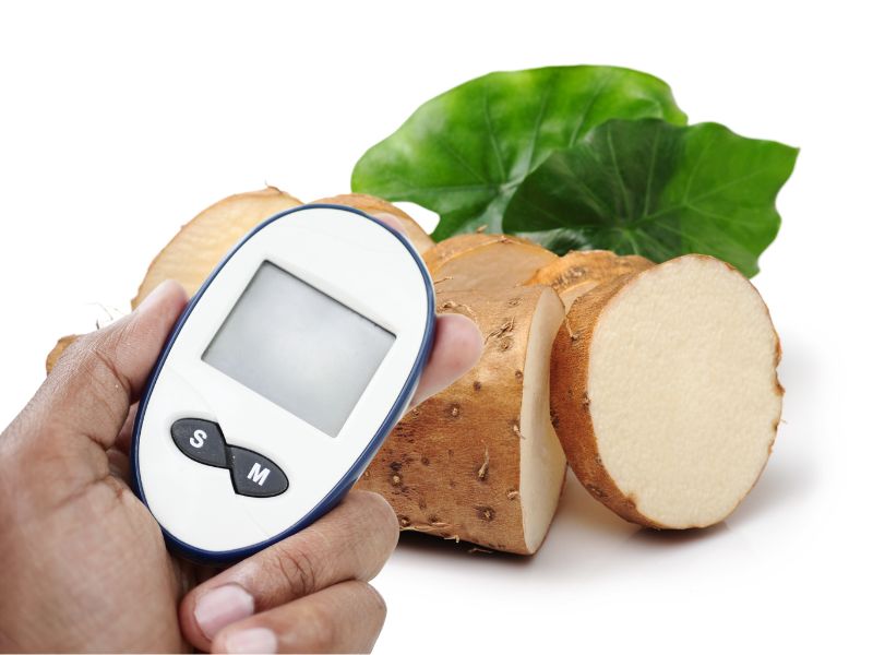 The effects of yam on people with high blood sugar. Graphics: Ha May