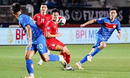 Tuyển Việt Nam chưa chắc suất vào bán kết sau trận hòa Philippines 1-1. Ảnh: VFF