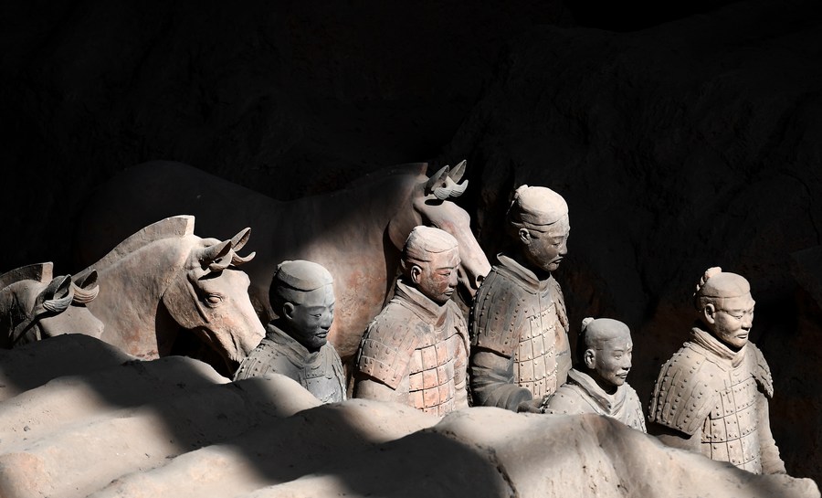 The Terracotta Army in the tomb of Qin Shi Huang. Photo: Xinhua