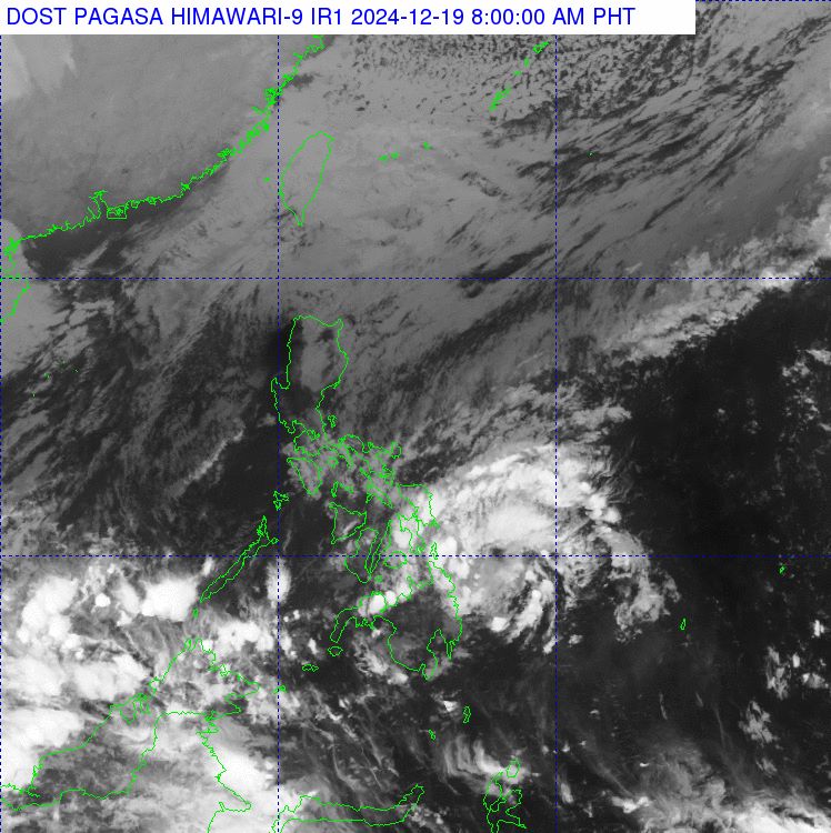 Vi tri ap thap 12a hoi 8h ngay 19.12.2024. Anh: PAGASA