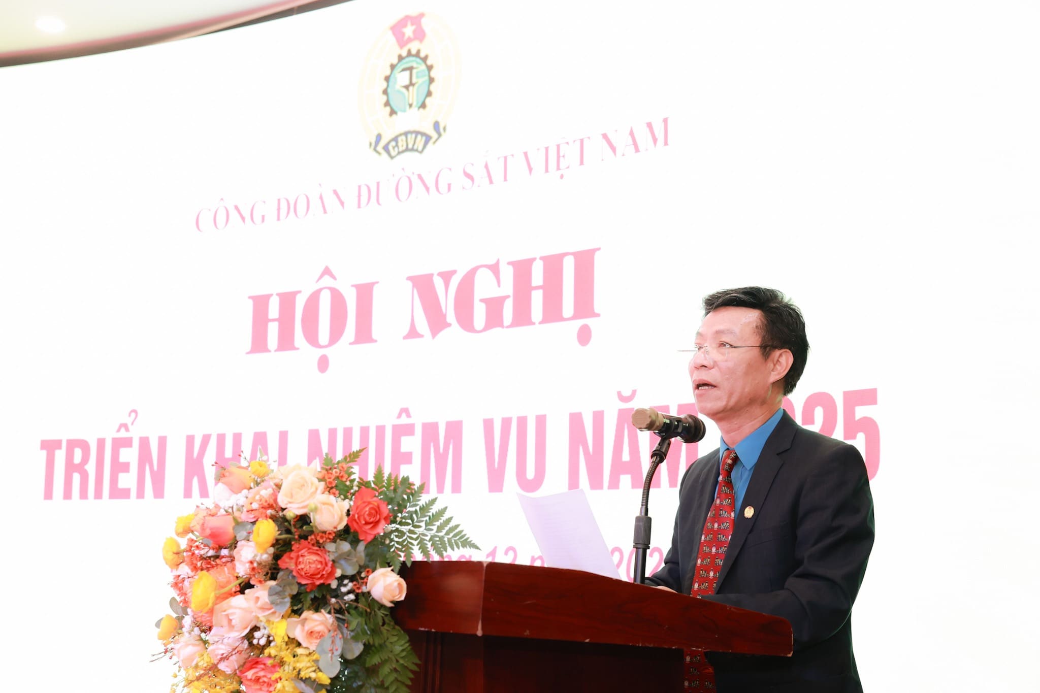 Mr. Mai Thanh Phuong - Chairman of Vietnam Railway Trade Union. Photo: Hai Nguyen.